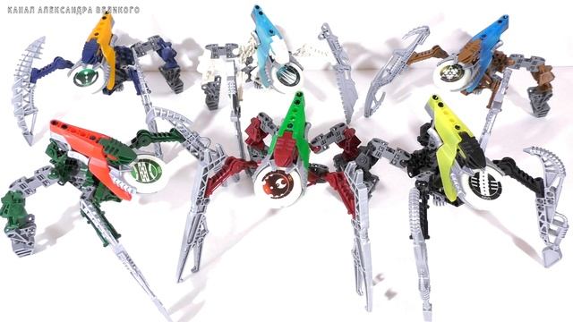 Обзор наборов Lego Bionicle #8616/8619 Ворзак/Кирак (Vorzakh/Keerakh) [Ваки: Часть 3] смотреть онлайн