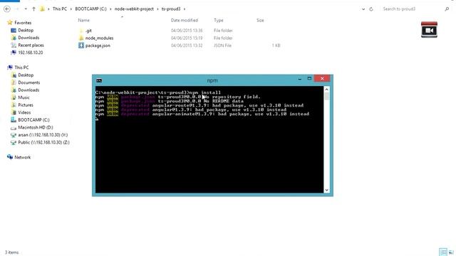 install node module with package json смотреть онлайн