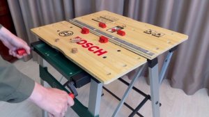 Обзор складного верстака Bosch PWB 600. Столярный верстак Бош для DIY