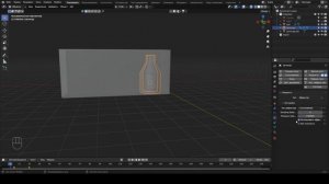 Как вылить жидкость из бутылки в 3д блендере.