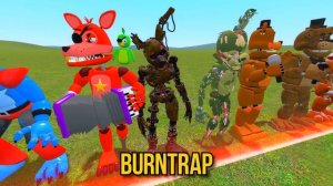 SIZE COMPARISON ALL FNAF ANIMATRONICS! FNAF 1 - FNAF 9 SECURITY BREACH! Garry's Mod Sandbox