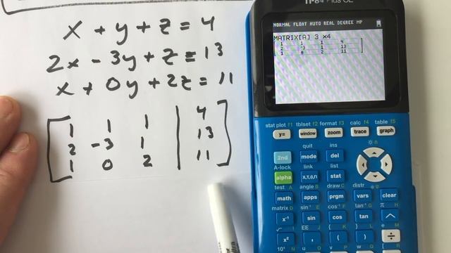 TI84 TI83 RREF Solving Linear Systems смотреть онлайн