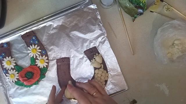 Две подковы из соленого теста. Часть 2. Подкова с овощами и фруктами. смотреть онлайн