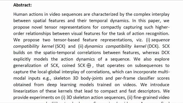 Tensor Representations for Action Recognition смотреть онлайн