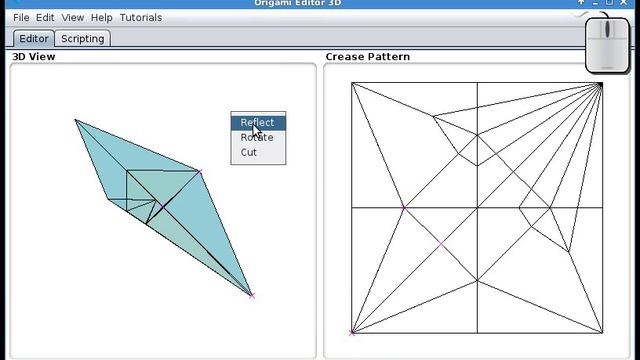 (Tutorial) Folding a crane in Origami Editor 3D смотреть онлайн