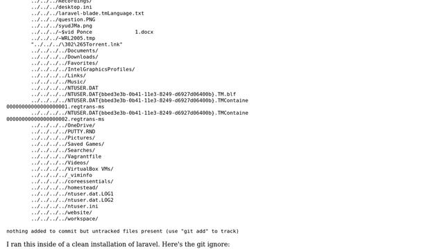 Git :: A lot of untracked files смотреть онлайн