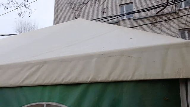 Изготовление нового тента для павильона 5*10, на существующий каркас