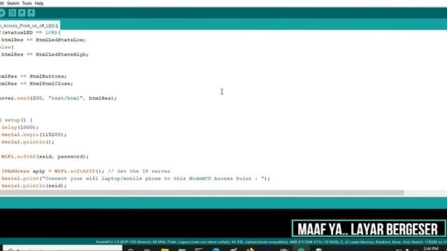 Menyalakan LED dengan Wifi | Memakai NodeMCU-v3 ESP8266 LoLin смотреть онлайн