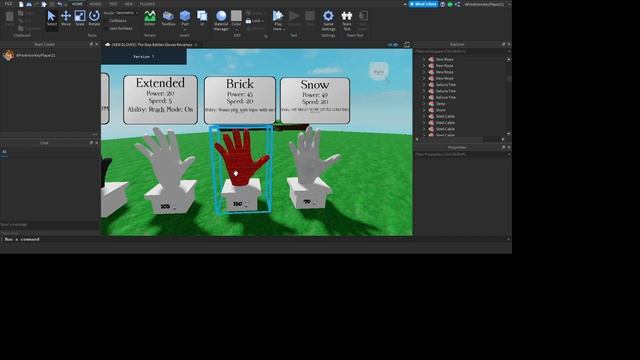 Slap Battles Gloves Revamps! (Custom) | Roblox Studio смотреть онлайн