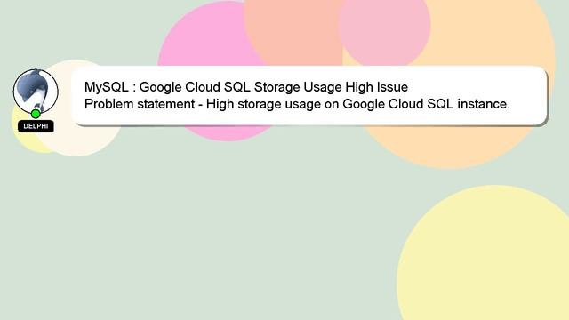 MySQL : Google Cloud SQL Storage Usage High Issue смотреть онлайн