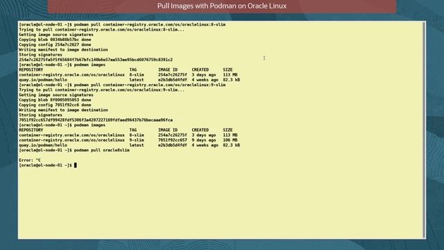Pull Images with Podman on Oracle Linux смотреть онлайн