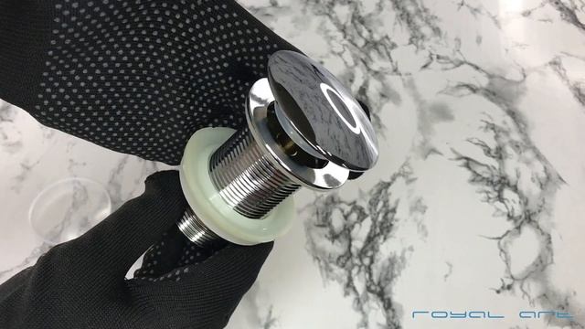 Донный клапан без перелива Royal Art AR-005CR смотреть онлайн