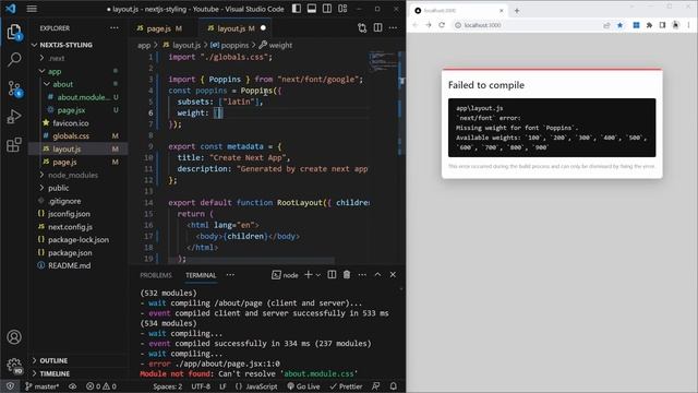 Next.js 13 Tutorial | Styling (Global CSS, CSS Modules, Tailwind, Fonts, Inline) смотреть онлайн