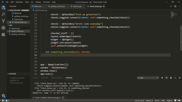 PyQT5 Checkboxes - Full Stack Python Programming смотреть онлайн