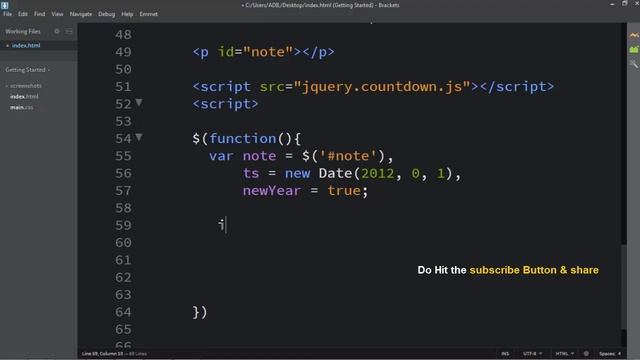 Countdown clock in JS using HTML & CSS | JAVASCRIPT & JQUERY смотреть онлайн