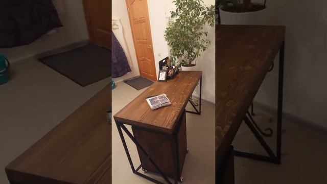 Стол 1200мм х 500мм х 750 мм с тумбой. Отзыв Loft-life. смотреть онлайн