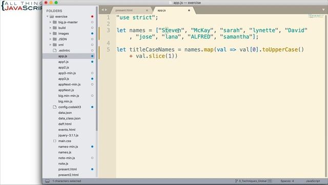 JavaScript Problem: Capitalize the First Letter of Multiple Strings смотреть онлайн