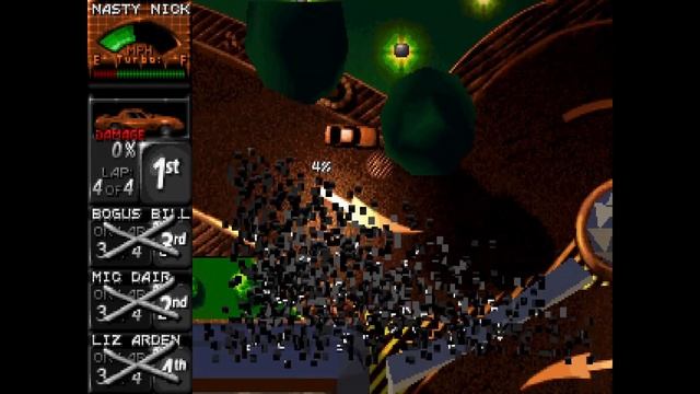 Death Rally (1996) Walkthrough - With Weapons (long)