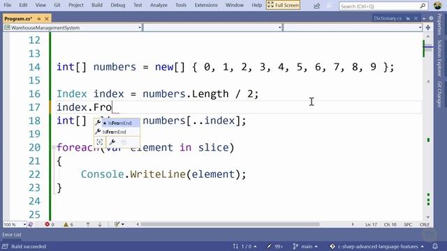 11.2 Slicing an Array Using the Range Syntax смотреть онлайн