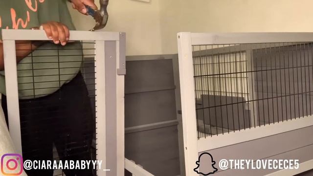 AIVITUVIN RABBIT HUTCH UNBOXING AND SETUP || MEET MY RABBITS! смотреть онлайн