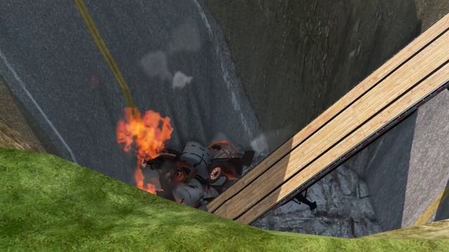 Машины против большой ямы в BeamNG.drive смотреть онлайн