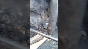 Как пробить трубу под водопровод (старый способ)!!!