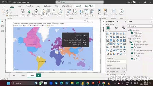 4 Data Modeling In Power BI | Maps In Power BI | Scatter Plot | Saving File In Power BI смотреть онлайн