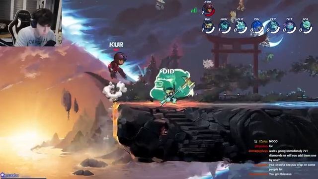 1 PRO vs 7 Plats | Brawlhalla Crew Battle смотреть онлайн