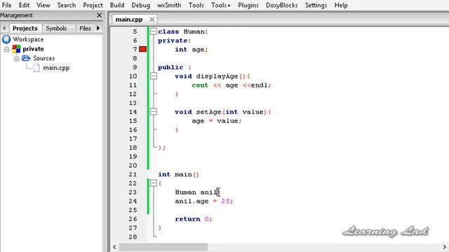 Private Access Specifier | C++ Object Oriented Programming Video Tutorial смотреть онлайн