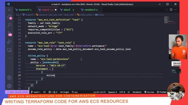 Infrastructure Code using Terraform for Container Orchestration with AWS ECS смотреть онлайн