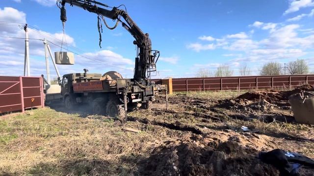 Бурение колодца машиной в Московской Области, Колодец за день смотреть онлайн