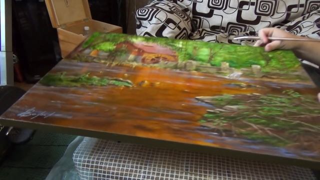 КАК ПРАВИЛЬНО ПОКРЫТЬ КАРТИНУ ЛАКОМ ? смотреть онлайн