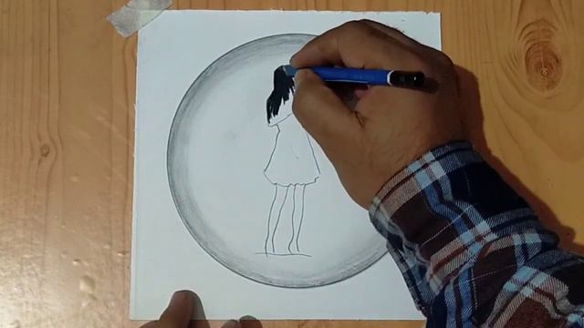 creativearts pencildrawing of Girl playing violin/girl drawings смотреть онлайн