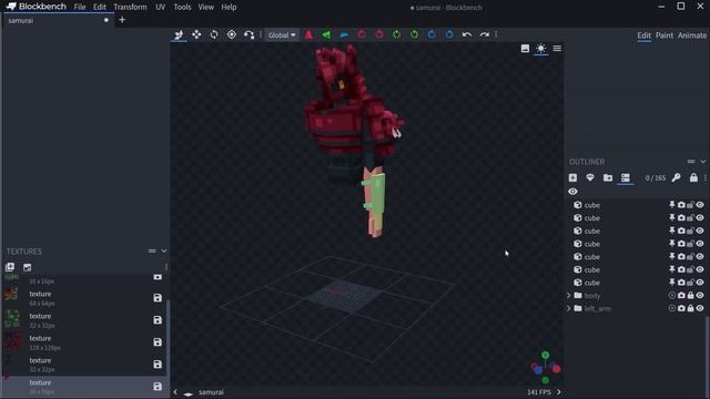 Samurai - R1 | Blockbench Timelapse смотреть онлайн