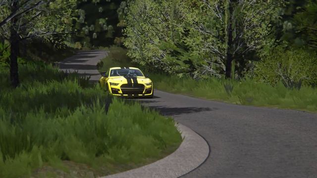 Assetto Corsa Ford Mustang Shelby GT500 Track Pack at D156 Urbeis смотреть онлайн