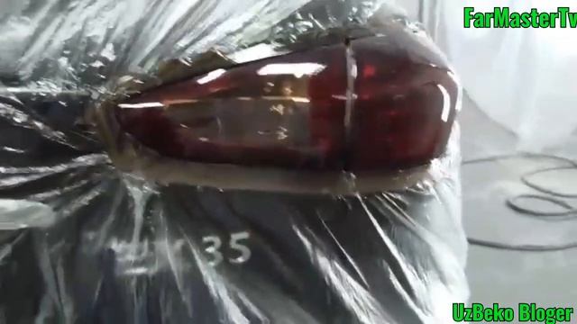 Ремонт Авто и Подготовка покраску Инфинити задние фары черный лак.