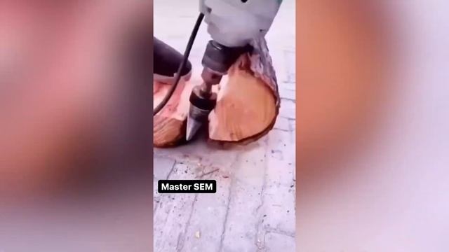 Насадка дровокол на Перфоратор и дрель . смотреть онлайн