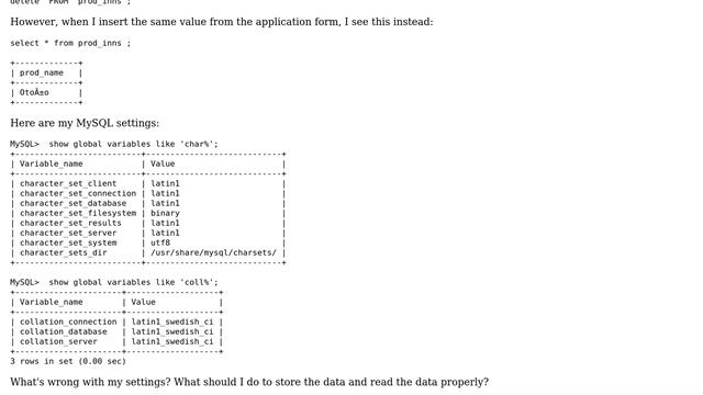 Databases: Struggling with MySQL character set, collation смотреть онлайн