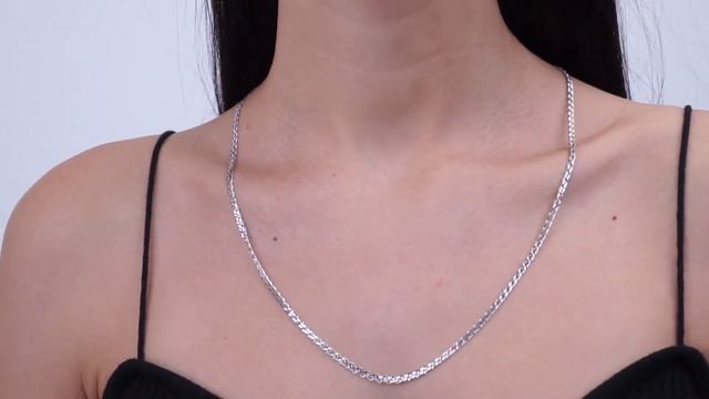 ЦРС335А2гР-С888. Цепочка Ювелирный завод Титан из серебра 925 пробы. Ромб свободный тройной. смотреть онлайн