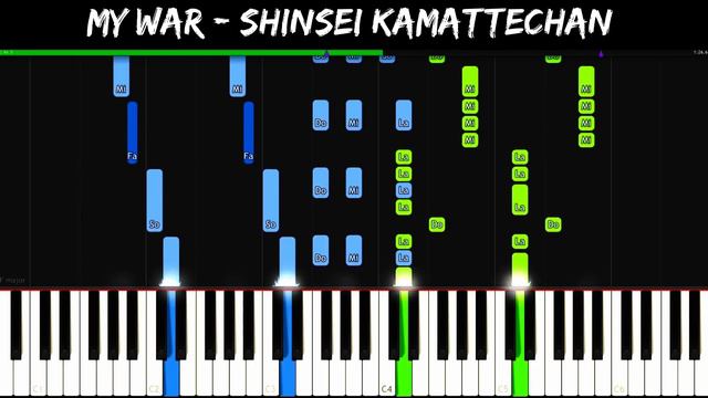 My War - Attack on Titan [Piano Tutorial] | SHEET MUSIC + MIDI 🔥 смотреть онлайн