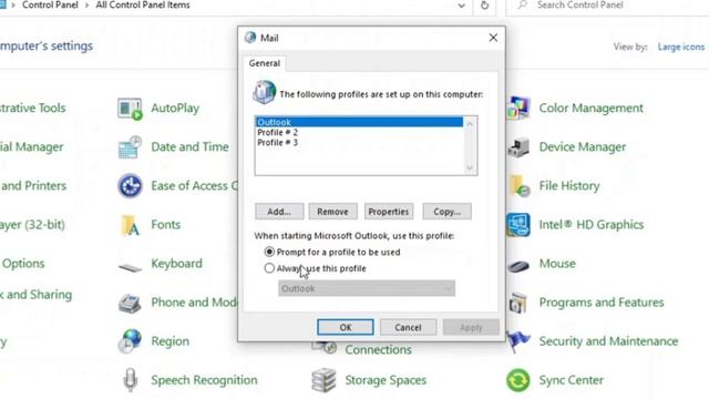 How to create a new Outlook Profile | When and why create a new one смотреть онлайн