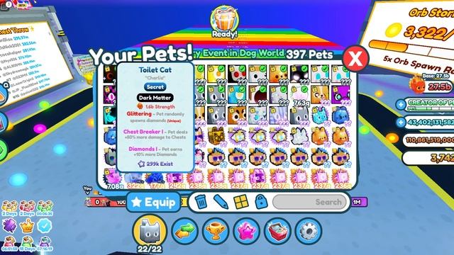 Shiny Dark Matter Fireball Cat против Dark Matter Toilet Cat I Кто лучше в Пет Симулятор Икс?! смотреть онлайн