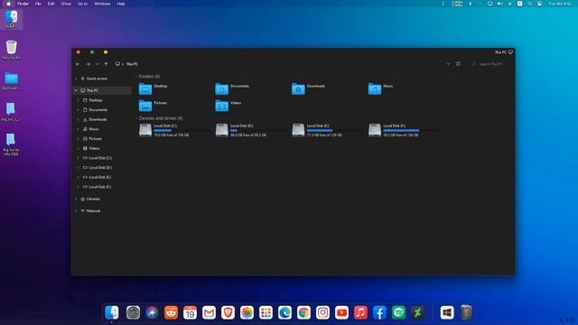 Windows Look Like MacOS | How To Install My Dock Finder смотреть онлайн
