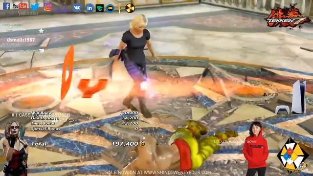 TEKKEN 7 season Pass 4 PS5 :Tournament : ft #1 Cassie user on PS5 смотреть онлайн