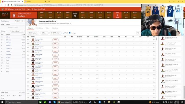 ESPN NBA FANTASY BASKETBALL MOCK DRAFT (2023) (WAY TOO EARLY) смотреть онлайн