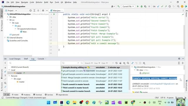 commit manipulation | Edit commit message | undo a commit | revert a commit смотреть онлайн