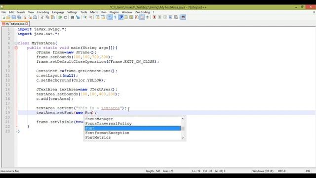 #7 Java Swing Tutorial | JTextArea in Java Swing смотреть онлайн
