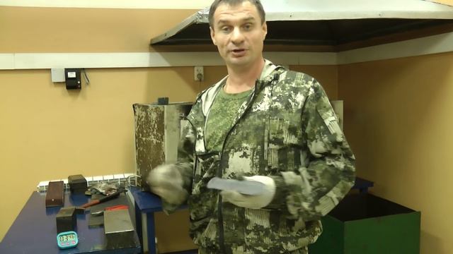 Изготовление охотничьего ножа из стали Х12МФ смотреть онлайн