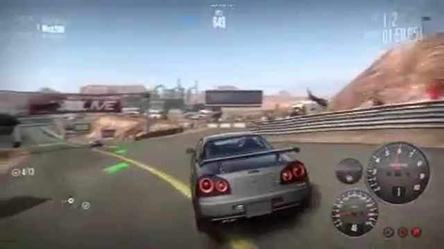 NFS-SHIFT Nissan Skyline Game play смотреть онлайн