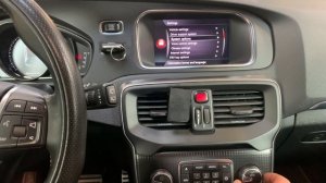 Volvo V40 change menu language